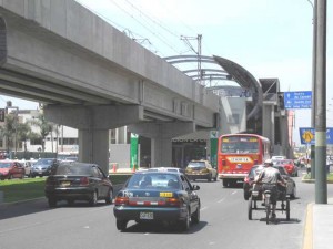 Selbst in San Borja sieht man ungewöhnliche Transportmittel